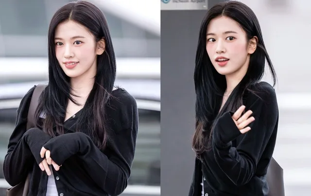 An Yujin วง IVE สวยสะกดทุกสายตาที่สนามบิน