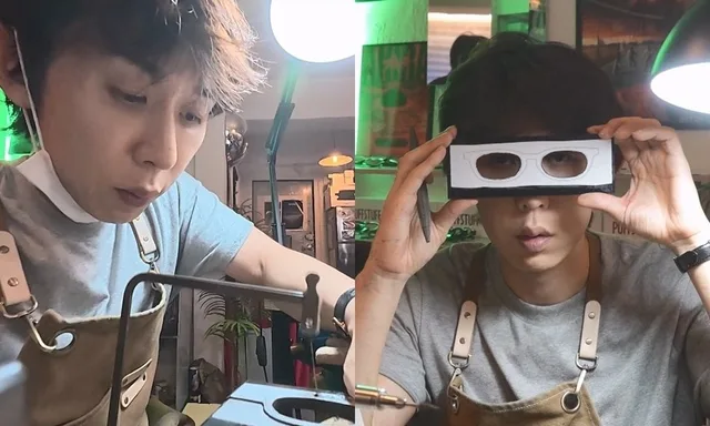 Code Kunst โชว์ฝีมือทำแว่นตาเอง แถมเจอเซอร์ไพรส์ทดสอบสายตาในรายการ 'I Live Alone'