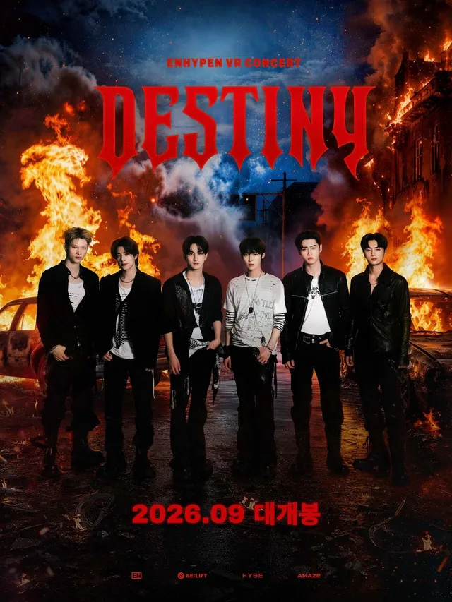 ENHYPEN เตรียมระเบิดความมันส์กับคอนเสิร์ต VR ครั้งที่สอง 'DESTINY' ทั่วโลก 42 ประเทศ!