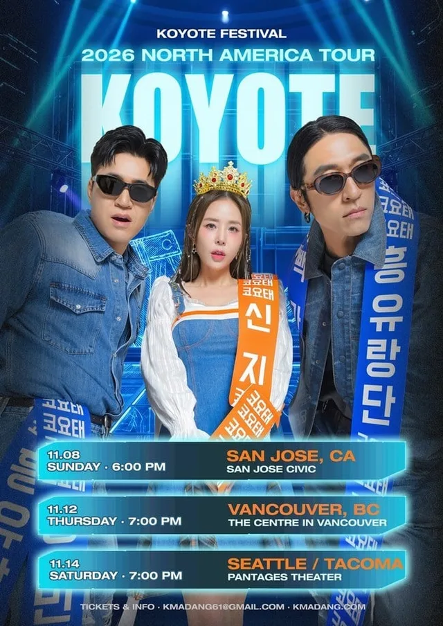 Koyote เตรียมจัดทัวร์อเมริกาเหนือ '2026 KOYOTE FESTIVAL' บุก 3 เมืองพฤศจิกายนนี้!