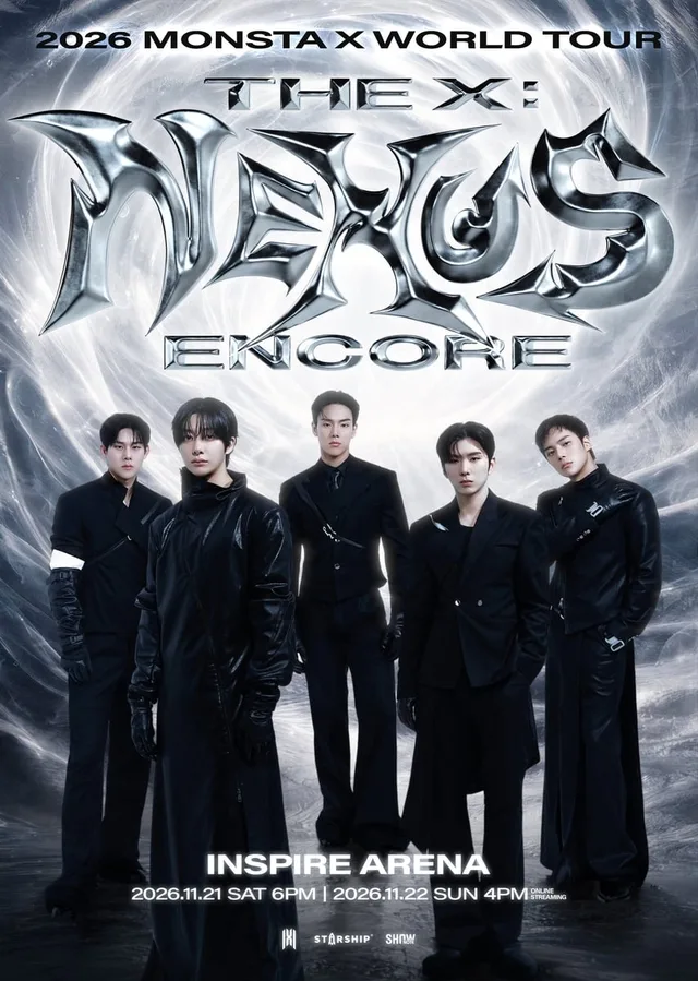MONSTA X จัดคอนเสิร์ตรอบอังกอร์ 'THE X : NEXUS' ที่ Inspire Arena เดือนพฤศจิกายนนี้