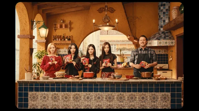 aespa's second Shin Ramyun global ad passes 100 million views in two weeks