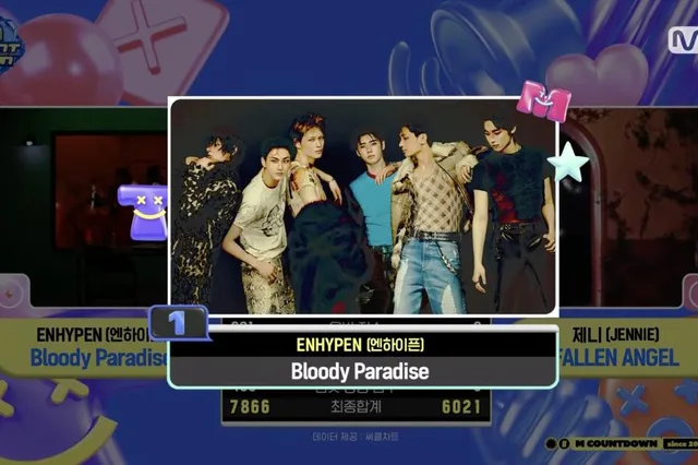 Watch: ENHYPEN Takes 7th Win And Triple Crown For “Bloody Paradise” On "M Countdown"; Performances By EVAN, &TEAM, And More
