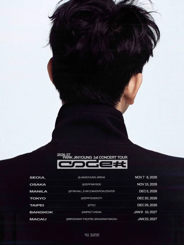 Park Jinyoung เตรียมจัดคอนเสิร์ตเดี่ยวครั้งแรก 'CODE#' บุก 7 เมืองทั่วเอเชีย!