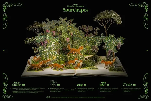NiziU ปล่อยรายชื่อเพลงในมินิอัลบั้มเกาหลีชุดแรก 'Sour Grapes'