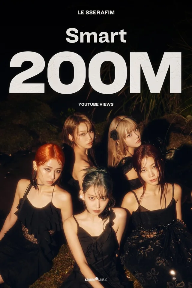เพลง B-side 'Smart' ของ LE SSERAFIM ทะลุ 200 ล้านวิวบน YouTube เป็นครั้งแรกของวง!