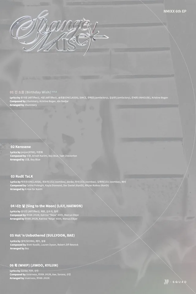 NMIXX ปล่อย Tracklist EP ใหม่ 'Strange Muse' จัดเต็มเพลงคู่เมมเบอร์!
