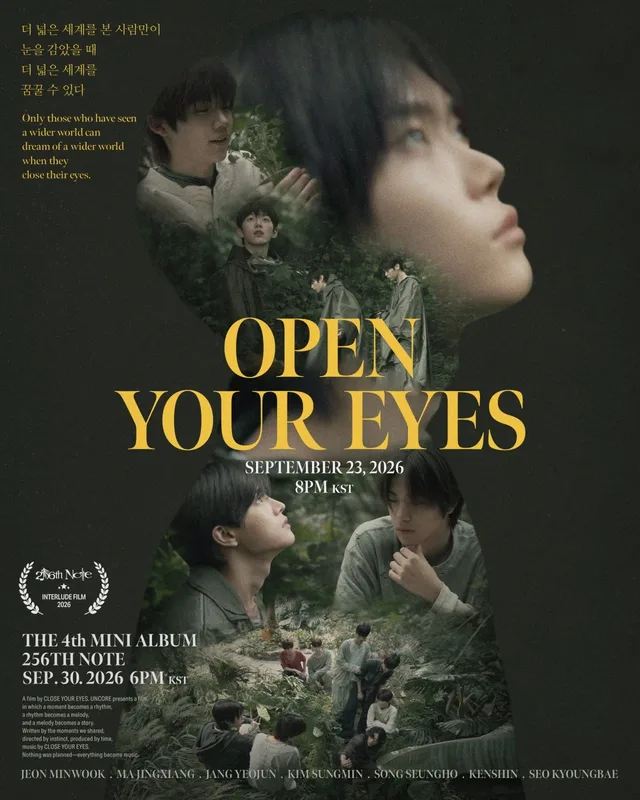 Close Your Eyes โชว์ฝีมือการแสดงกลุ่มครั้งแรกในภาพยนตร์สั้น '256th Note'