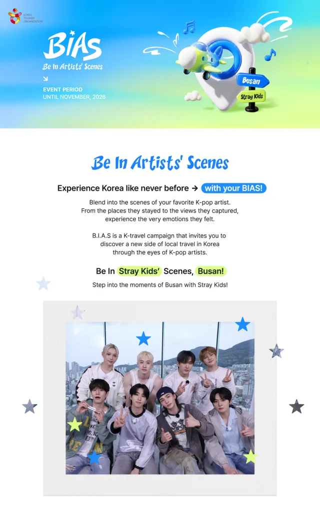 คลิปเที่ยวปูซานของ Stray Kids ทะลุ 10 ล้านวิว ดันแคมเปญ BIAS ปังไม่หยุด!