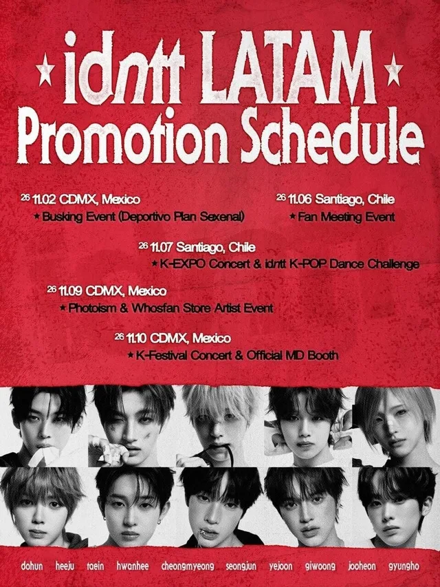 idntt เตรียมบุกละตินอเมริกา! จัดเต็มโปรโมทพบปะแฟนๆ ที่เม็กซิโกซิตี้และซันติอาโก พฤศจิกายนนี้