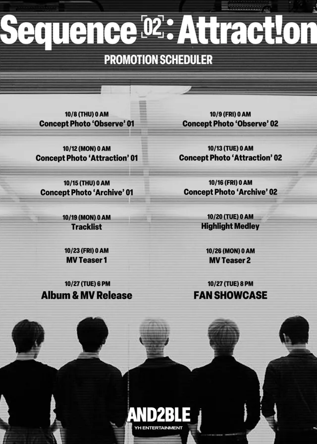 AND2BLE ปล่อยตารางโปรโมตมินิอัลบั้มใหม่ 'Sequence 02: Attraction' เตรียมคัมแบ็กสุดปัง!