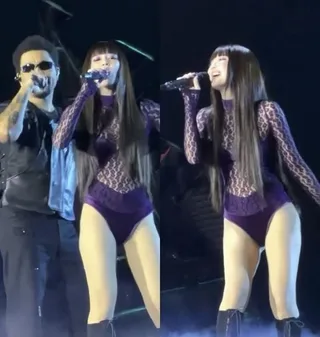 Jennie BLACKPINK ขึ้นเวทีร่วมกับ The Weeknd โชว์เพลง "One Of The Girls" ที่คอนเสิร์ตในเกาหลี