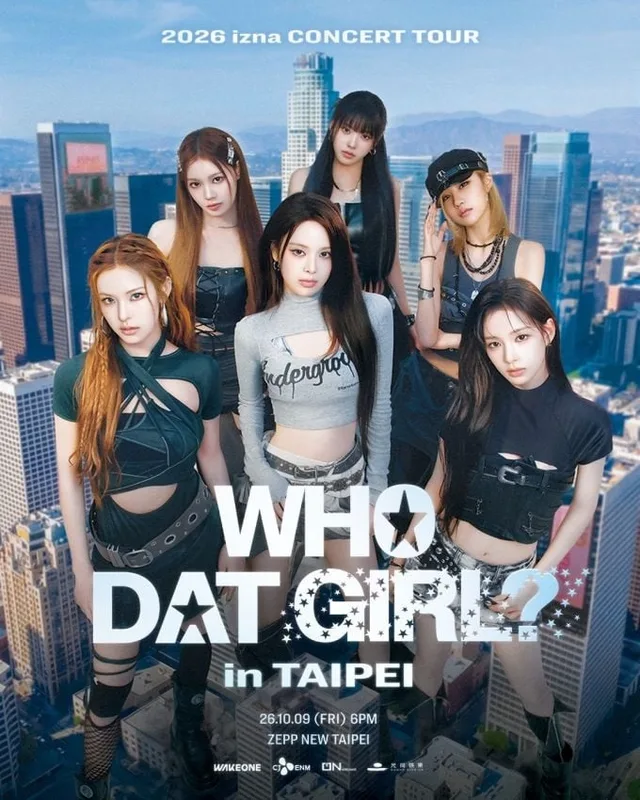 izna เริ่มต้นทัวร์คอนเสิร์ตต่างประเทศครั้งแรก 'WHO DAT GIRL?' ที่ไทเปวันนี้!