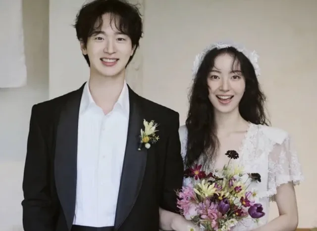 Jang Dong Yoon และ Kim Seung Yoon สวยหล่อในชุดแต่งงานสุดคลาสสิก ฉลองวันวิวาห์หวานชื่น