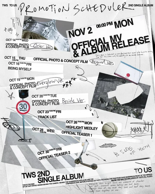 TWS ปล่อยตารางโปรโมตสำหรับซิงเกิลอัลบั้มชุดที่ 2 'TO US' แล้ว!