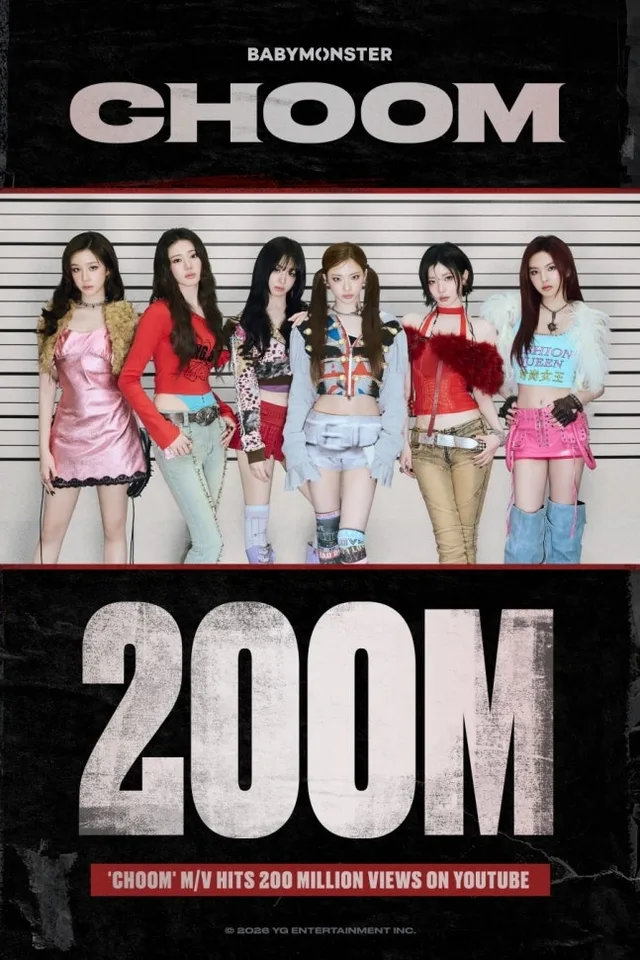 MV เพลง “Choom” ของ Babymonster ทะลุ 200 ล้านวิวบน YouTube แล้วจ้า!