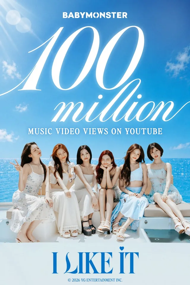 MV 'I LIKE IT' ของ BABYMONSTER ทะลุ 100 ล้านวิว! เป็นวิดีโอที่ 18 ของวงที่ทำได้