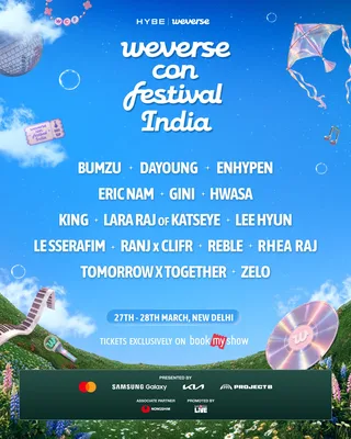 HYBE เผยไลน์อัปศิลปิน Weverse Con Festival India