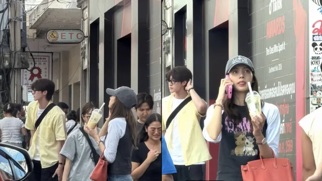 ลืออีกแล้ว! Lisa BLACKPINK กับนักแสดงไทย Blue Pongtiwat ถูกจับตาว่าเดตกัน หลังมีคนเห็นที่กรุงเทพฯ