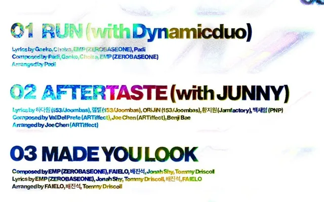 EMP ยูนิตจาก ZEROBASEONE ปล่อย Tracklist อัลบั้ม 'OFF script' พร้อมไลน์อัพสุดปัง Dynamic Duo และ JUNNY ร่วมแจม!